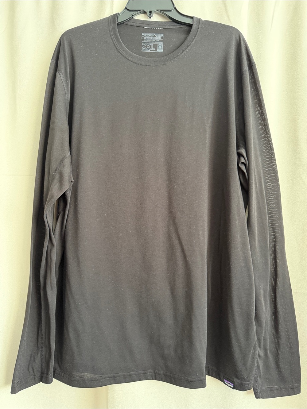 Patagonia Men’s Capilene Cool Trail Long Sleeve Shirt Black XXL
